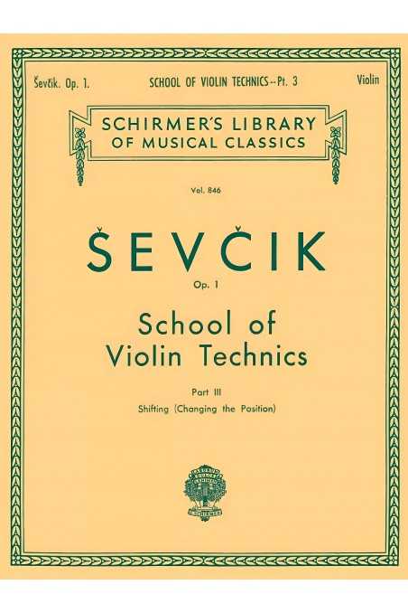 Sevcik, Op. 1 Part 3 For Violin (Schirmer)