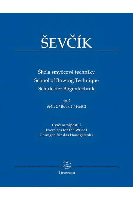 Ševcík School of Bowing Technique op 2 Vol 2 for violin (Baerenreiter)