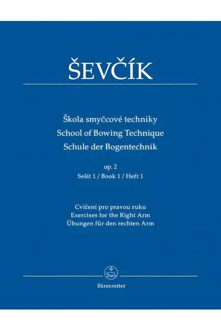 Ševcík School of Bowing Technique op 2 vol 1 violin (Baerenreiter)