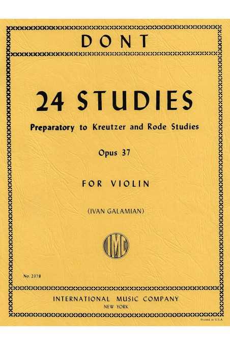 Dont, 24 Studies Op. 37 for Solo Violin (IMC)