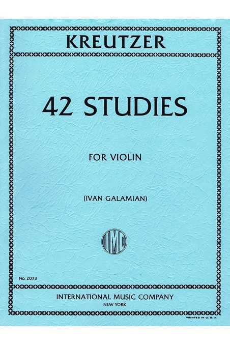 Kreutzer, 42 Studies For Violin (IMC)
