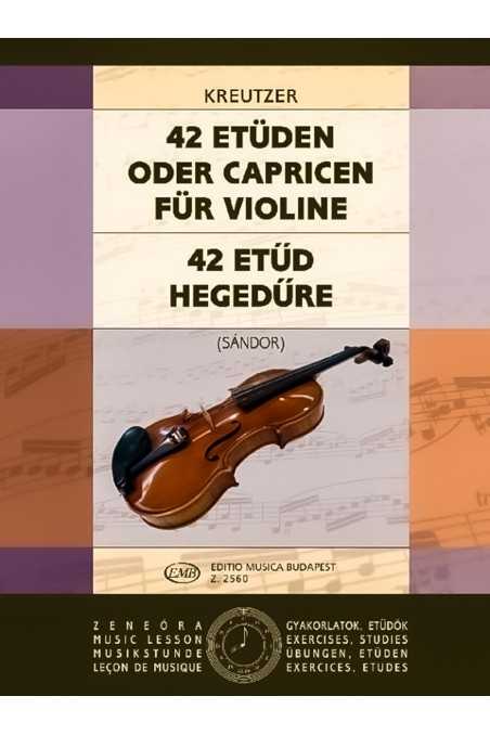 Kreutzer, 42 Studies For Violin (EMB)