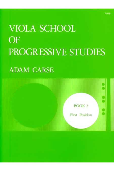 Carse, Viola School Of Progressive Studies Book 2 - First Position
