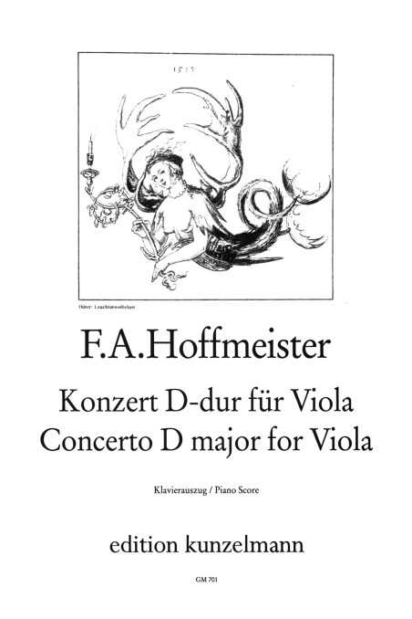 Hoffmeister, Concerto In D For Viola (Kunzelmann)