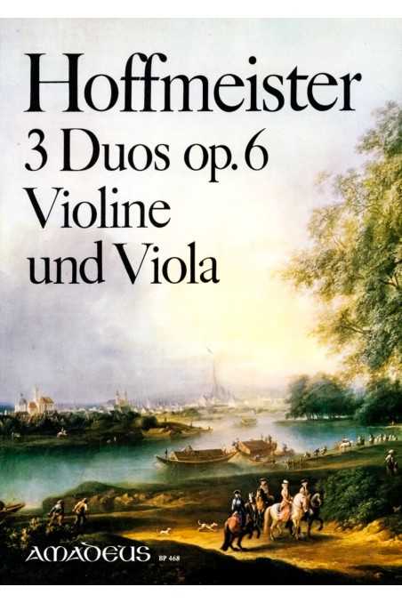 Hoffmeister, 3 Duos Op. 6 For Violin And Viola (Amadeus)