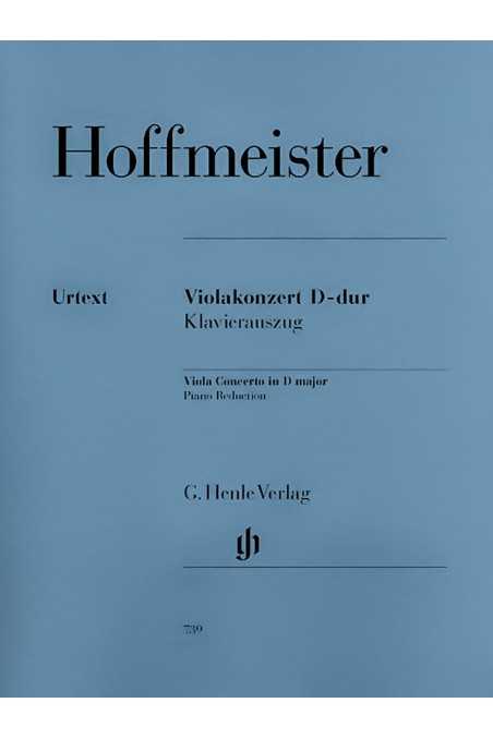 Hoffmeister Concerto In D Major For Viola (Henle)