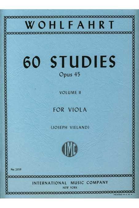 Wohlfahrt 60 Studies Op. 45 Bk 2 for Viola (IMC)