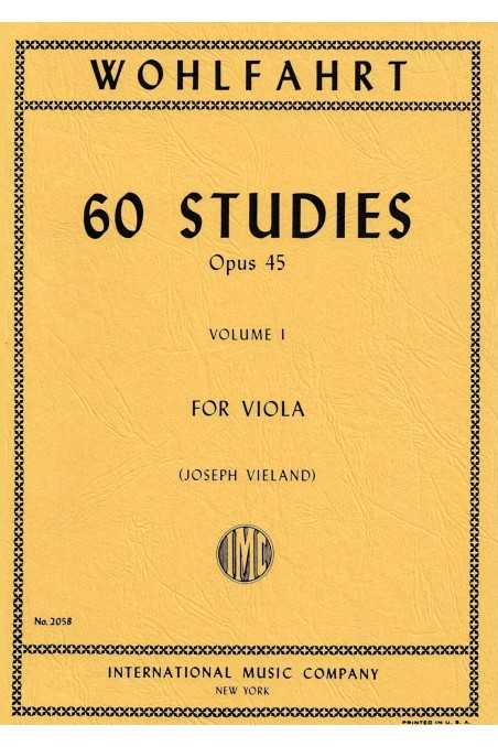 Wohlfahrt 60 Studies Op. 45 Bk 1 for Viola (IMC)