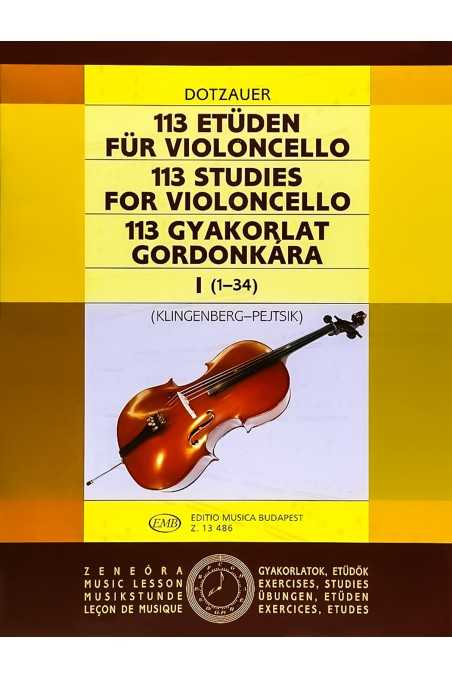 Dotzauer, 113 Studies for Cello Vol. 1 (1-34) (EMB)