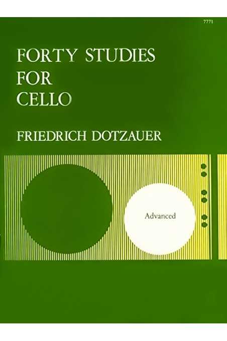 Dotzauer, 40 Studies For Cello (Stainer And Bell)