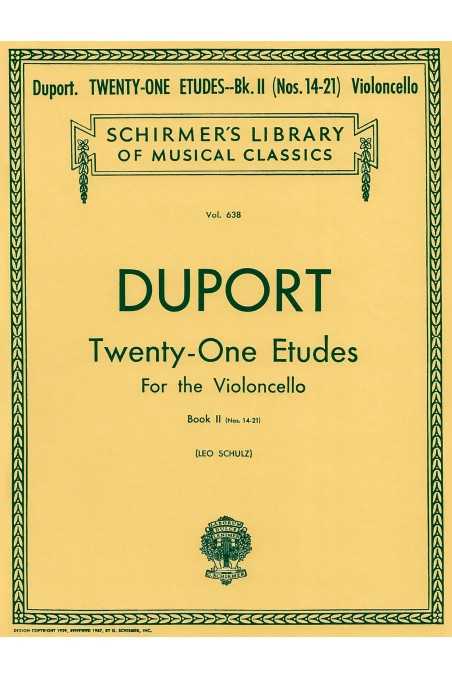 Duport, 21 etudes for cello book II (Nos. 14-21)