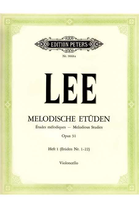 Lee, Melodic Studies For Cello Op. 31 Bk 1 (Peters)