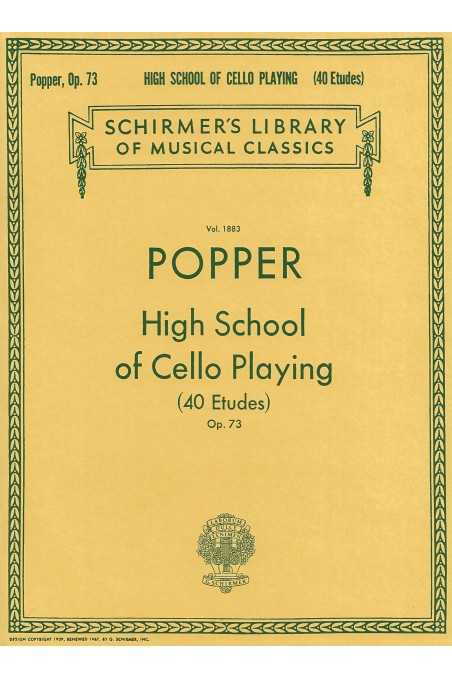 Popper, High School of Cello Playing Op. 73 (Schirmer)