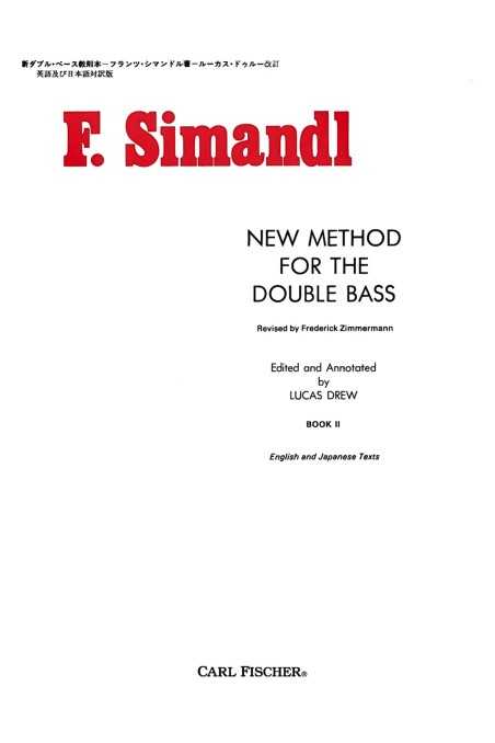 Simandl, New Method For Double Bass, Book 2 (Fischer)
