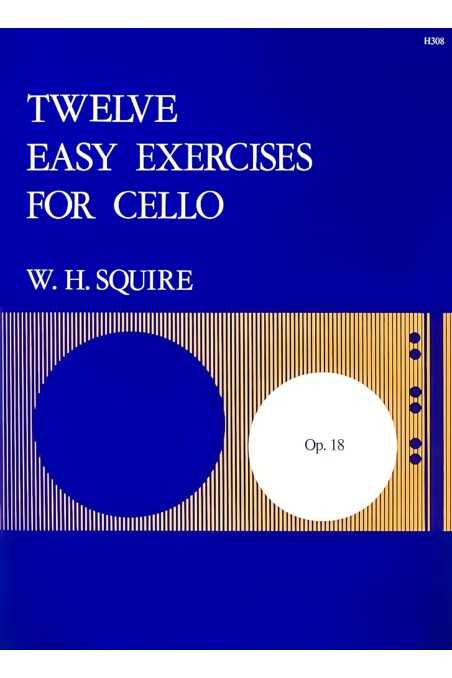 Squire, 12 Easy Exercises For Cello (Stainer And Bell)