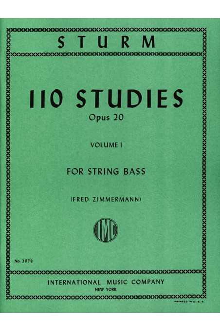 Sturm, 110 Studies Op. 20 For String Bass