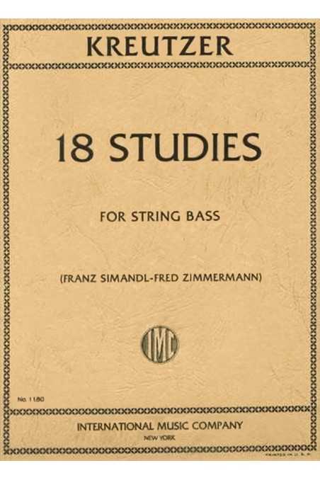 Kreutzer, 18 Studies for Double Bass ed. Zimmerman