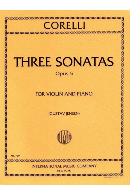 Corelli, Three sonatas opus 5 for violin and piano (Gustav Jensen)