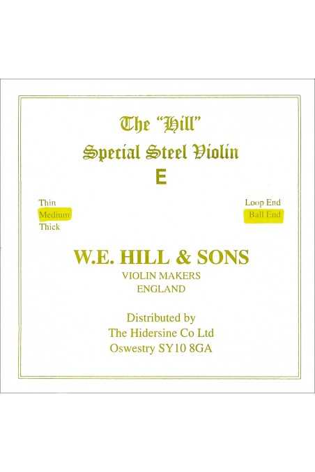 Hill Violin E String - Medium Gauge, Ball End by W. E. Hill & Sons