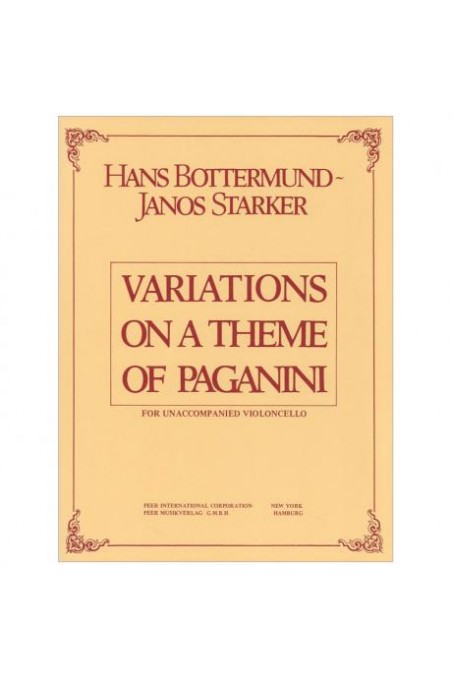 Hans Bottermund Starker Variations on a theme of Paganini