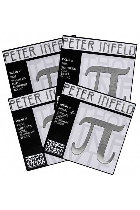 Peter Infeld Violin String Set with Platinum-Plated E by Thomastik-Infeld