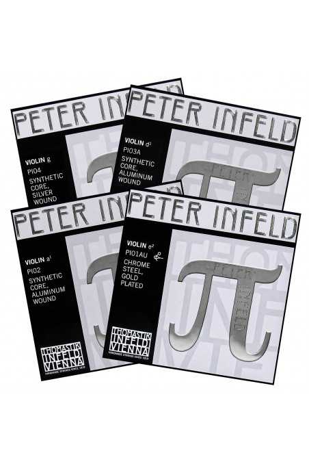 Peter Infeld Violin String Set with Gold-Plated E by Thomastik-Infeld