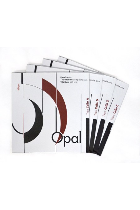 Opal Titan Cello Strings Set 4/4 w/ Titanium Ball