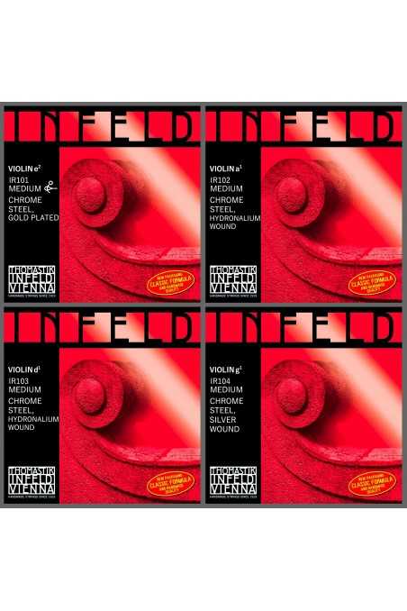 Infeld Red Violin String Set - Medium Composite Core by Thomastik-Infeld