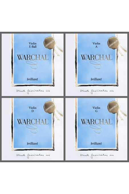 Brilliant Vintage Violin String Set With Ball E by Warchal