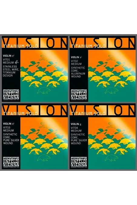 Vision Titanium Violin Solo String Set by Thomastik-Infeld