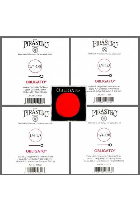 Obligato Violin Strings Set 1/4-1/8 by Pirastro