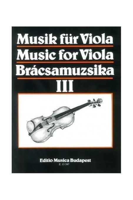 Szeredi, Music for Viola III (Musik fur Viola Bracsamuzsika) (EMB)