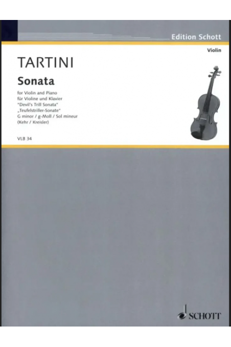 Tartini,  Devil's Trill Sonata in G Minor for Violin and Piano (Schott)