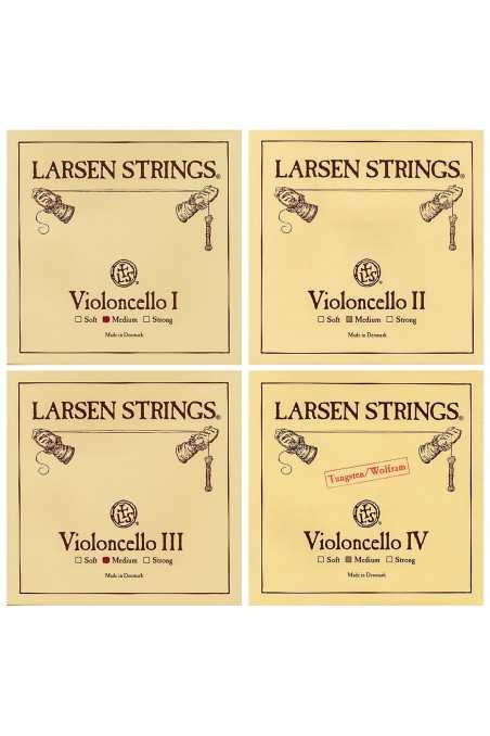 Larsen Medium Cello String Set 4/4