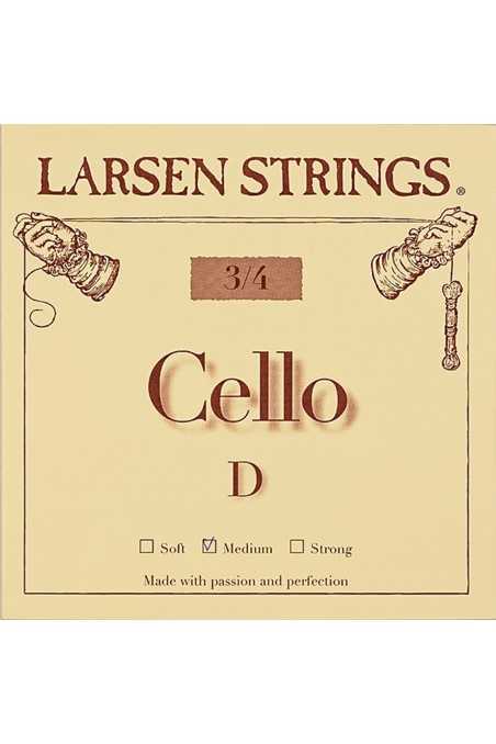 Larsen Cello D Strings Medium 3/4