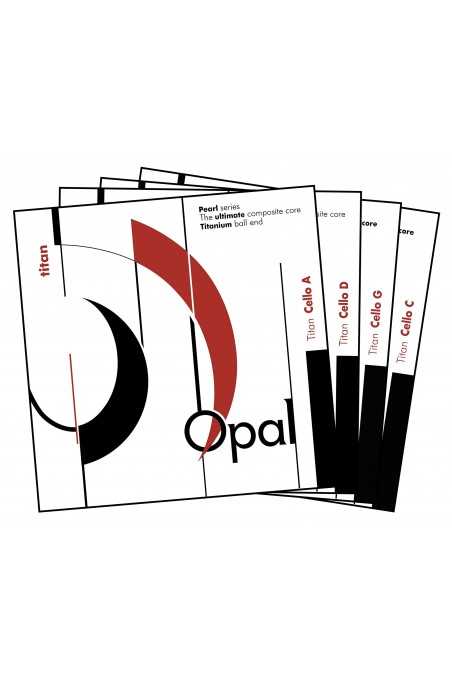 Opal Titan Cello Strings Set 4/4 w/ Titanium Ball