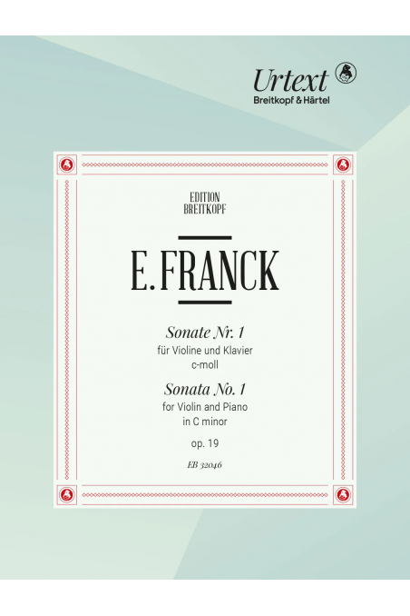 Franck, Violin Sonata No. 1 in C Minor, Op. 19