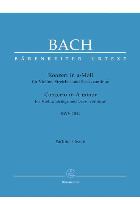 Bach, Violin Concerto In A Minor BWV 1041 (Baerenreiter)