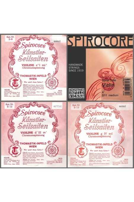 Spirocore Violin String Set by Thomastik-Infeld