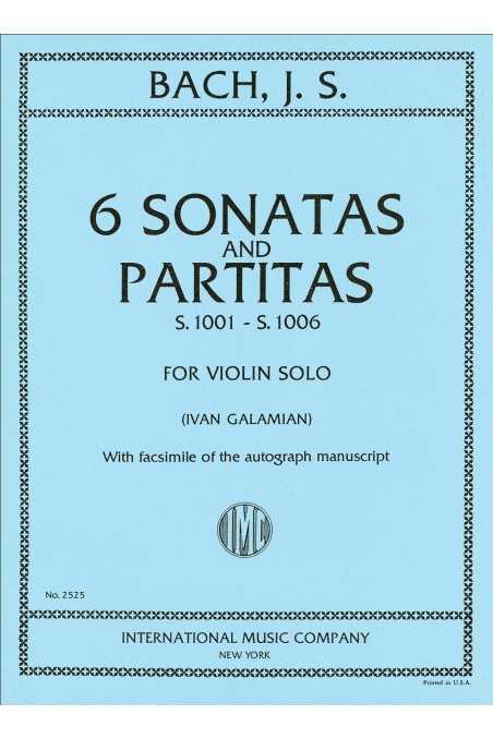 Bach, Six Sonatas and Partitas for violin Ed Galamian (IMC)