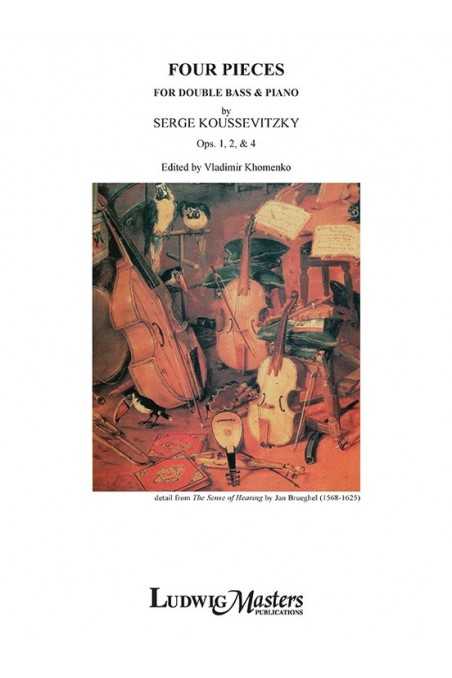 Koussevitzky, Four Pieces Op1,2 For Double Bass (Master Music)