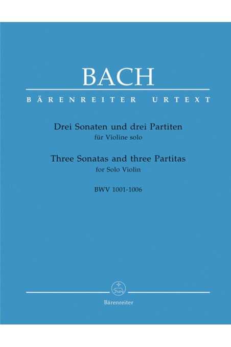 Bach Three Sonatas And Three Partitas For Violin (Barenreiter)