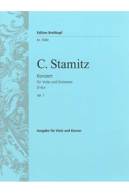 K. Stamitz, Concerto Op1 In D Major For Viola (Breitkopf)