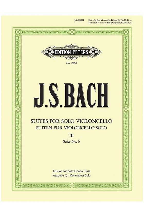 Bach, Suites No6 for Solo...