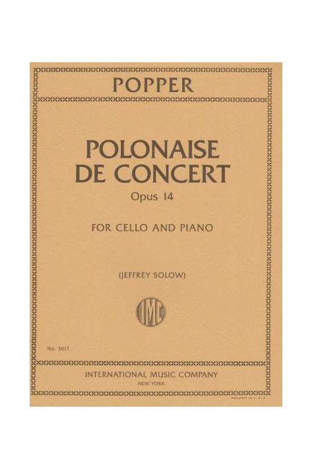 Popper Polonaise de Concert For Cello and Piano (IMC)