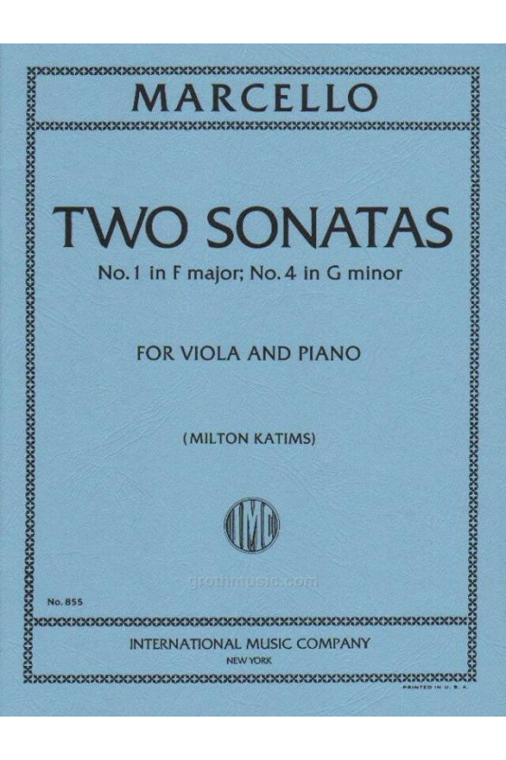 Marcello, 2 Sonatas G Minor...