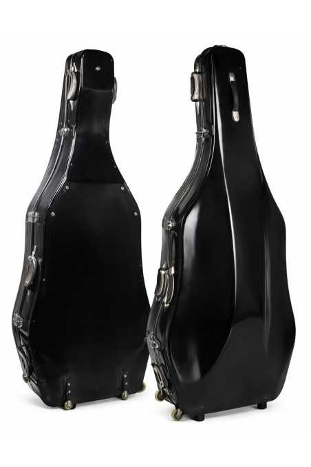 Bass Fiber Glass Case- Two Way Wheels, Strong Two Handles