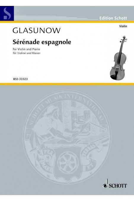 Glazunov arr. Kreisler, Serenade Espagnole for Violin (Schott)
