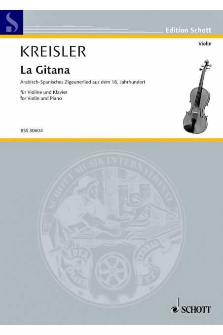 Kreisler, La Gitana For Violin & Piano (Schott)