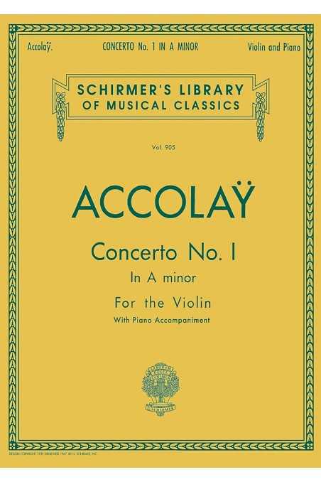 Accolay, Concerto No. 1 In A Minor For Violin With Piano (Schirmer)